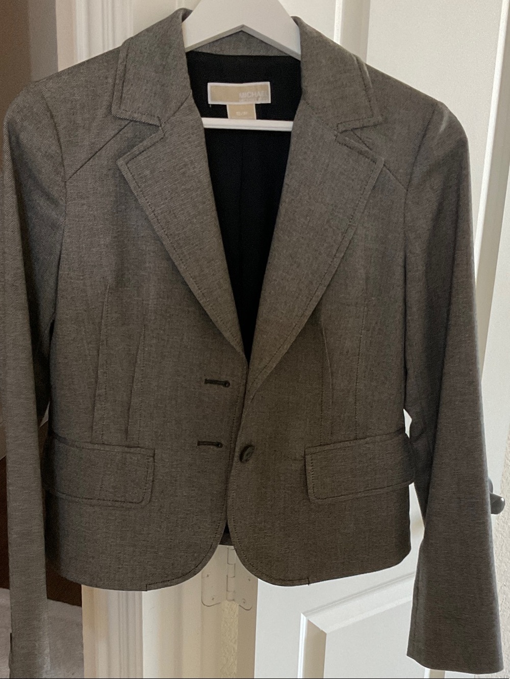 Michael Kors Gray Fitted Women's Blazer
